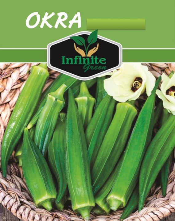 Okra F1 Hybrid (Bhindi, بھنڈی) – Summer Vegetable Seeds (40+ Seeds)
